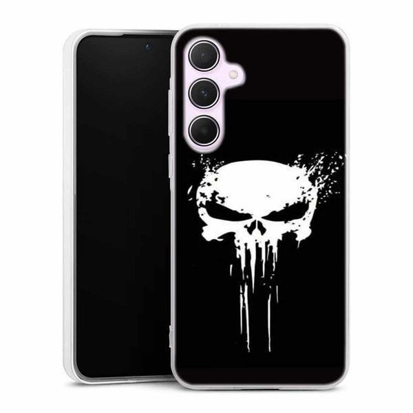 Coque téléphone Samsung A55 5G Punisher Skull