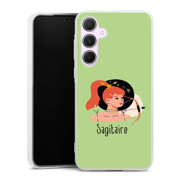 Coque de protection en silicone Samsung A55 5G Zodiac Sagitaire