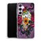 Coque smartphone Samsung A55 5G Skull flowers violet