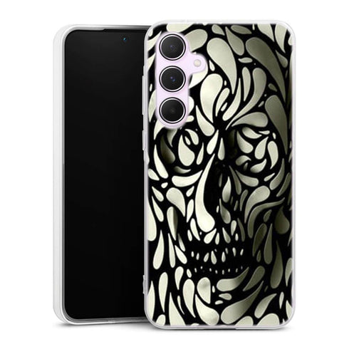 Coque A55 5G Skull White Black