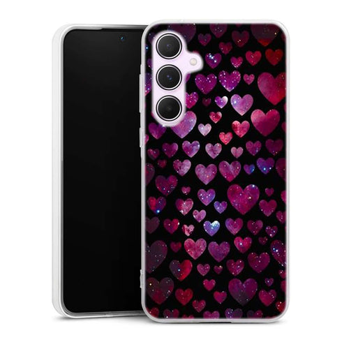 Coque Samsung A55 Space Hearts