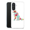 Coque Samsung Galaxy A56 5G Border Collie floral | Housse silicone, antichocs, protection optimale - Motif floral et Chien
