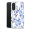 Coque Samsung Galaxy A56 5G Branches Bleues | Housse silicone, antichocs, protection optimale - Motif floral