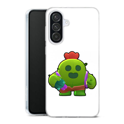Coque pour Samsung Galaxy A56 5g Brawl Stars Spike Cactus | Housse silicone, Protection optimale - Motif Jeux video Gaming