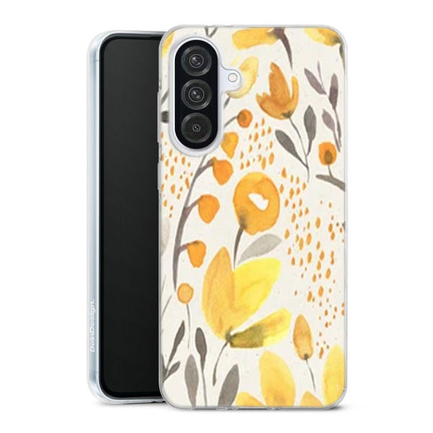 Coque Samsung Galaxy A56 5G Champs Jaunes | Housse silicone, antichocs, protection optimale - Motif floral