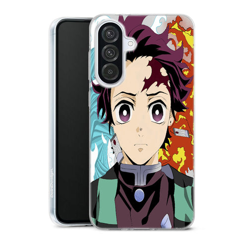 coque samsung A56 5G Demon Slayer Tanjiro Cardigan Fire
