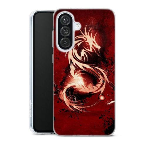 Coque pour Samsung A56 5G Dragon Rouge