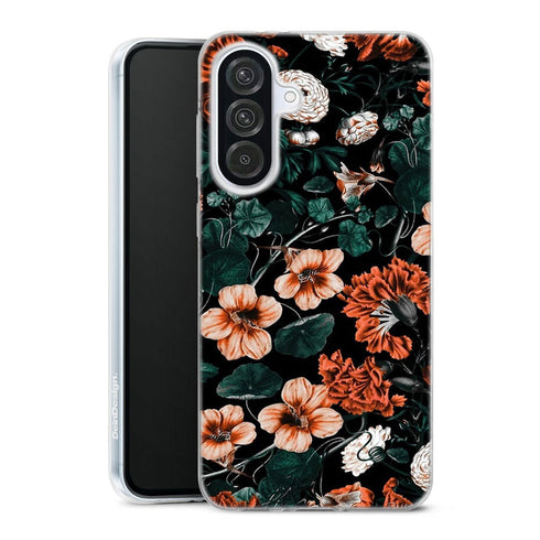 Coque Samsung Galaxy A56 5G Foret de nuit XVII | Housse silicone, antichocs, protection optimale - Motif floral
