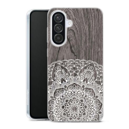 Coque pour Samsung A56 5G Floral Lacet Bois