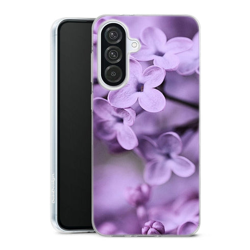 Coque Samsung Galaxy A56 5G Lilas | Housse silicone, antichocs, protection optimale - Motif floral violet