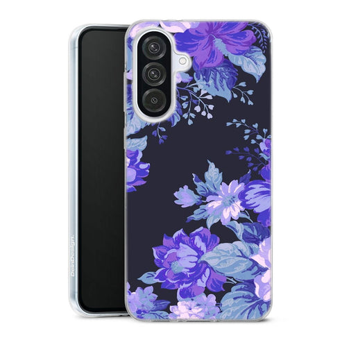 Coque Samsung Galaxy A56 5G Motif Floral de minuit | Housse silicone, antichocs, protection optimale - Motif floral