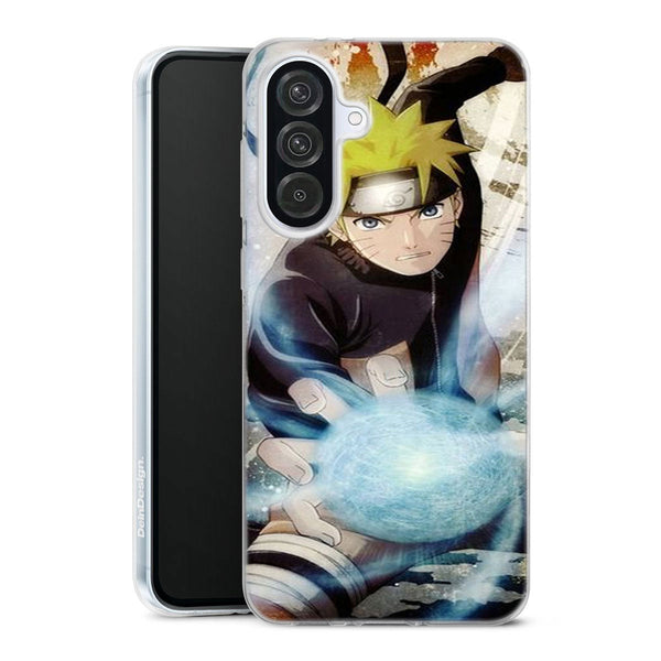 coque samsung A56 5G Naruto Head, le personnage manga au combat, protection pour smartphone en gel Tpu antichocs, une idée de cadeau à petit prix