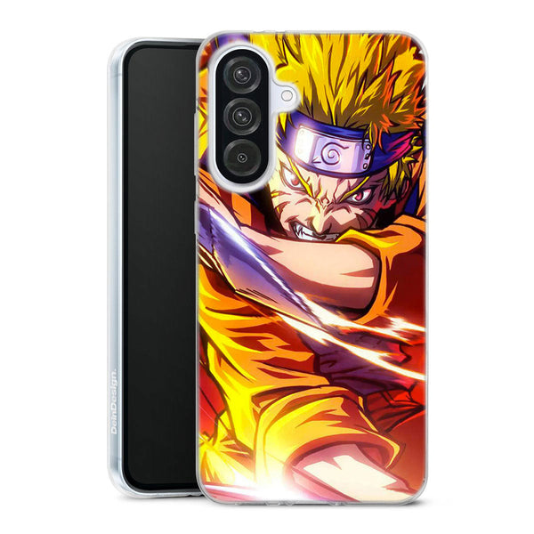 coque samsung A56 5G Naruto Influence de Kyubi, une transformation du personnage Manga, idée cadeau pour les ados fille et garçon, livraison rapide en 48h