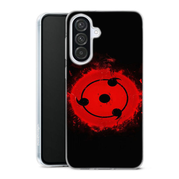 coque samsung A56 5G Naruto Mangekyou Sharingan, protection tpu silicone stylée Manga, un logo eternal Naruto, pour offrir à un fan de Manga naruto