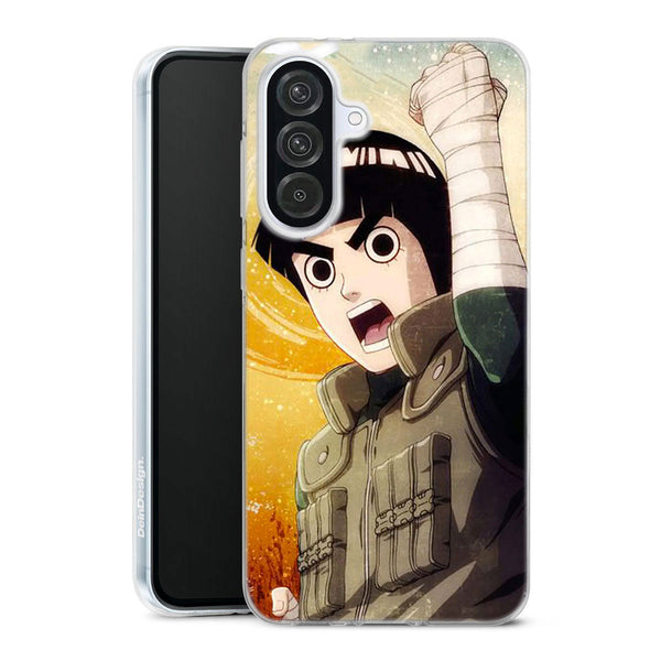 coque samsung A56 5G Naruto Rock Lee, protection Tpu silicone anti-chocs personnalisée avec le personnage Manga Naruto, idée cadeau anniversaire garçon 15 ans