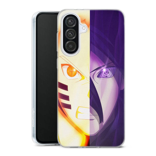 coque samsung A56 5G Naruto Vs Sasuke, protection en silicone renforcé de la collection motif Manga pour samsung galaxy a56