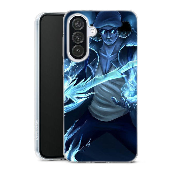 coque samsung A56 5G One Piece Aokiji, protection de silicone tpu antichocs et anti-rayures, pour les ados fans de Manga luffy