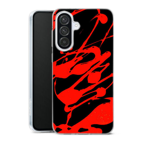 Coque pour Samsung A56 5G Paint Slpash Rouge