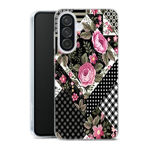 Coque Samsung Galaxy A56 5G Patchwork Floral | Housse silicone, antichocs, protection optimale - Motif floral
