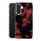 Coque Samsung Galaxy A27 5G Rouge en Noir | Housse silicone, antichocs, protection optimale - Motif floral