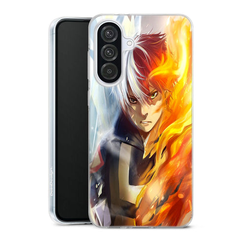 coque samsung A56 5G Shoto Todoroki ice and fire