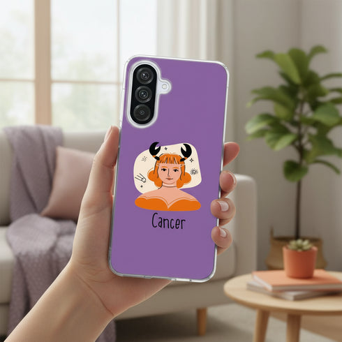 coque téléphone antichoc pas chère esthétique signe astrologique du Cancer pour tel A56 5G Samsung Galaxy