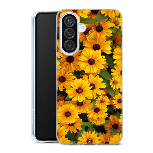 Coque Samsung Galaxy A56 5G Tournesol Party | Housse silicone, antichocs, protection optimale - Motif floral