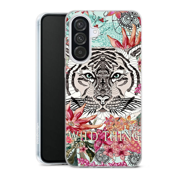 Coque Samsung Galaxy A56 5G Wild Thing | Housse Antichoc Silicone Souple, Ultra Fine, Protection intégrale, Motif Floral