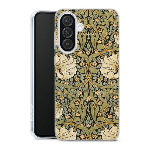 Coque Samsung Galaxy A56 5G William Morris Pimpernel | Housse Antichoc Silicone Souple, Ultra Fine, Protection intégrale, Motif Floral