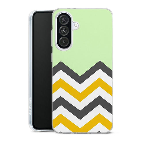 Coque Samsung A56 5G originale Zig Zag Menthe