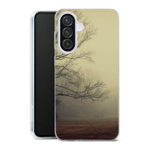 Coque Samsung Galaxy A56 5G A Gathering of Fog | Housse silicone, antichocs, protection optimale - Motif floral