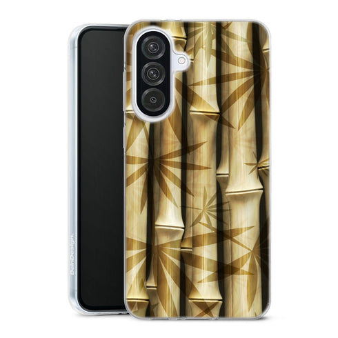 Coque Samsung Galaxy A56 5G Bamboo Art | Housse silicone, antichocs, protection optimale - Motif floral Bois