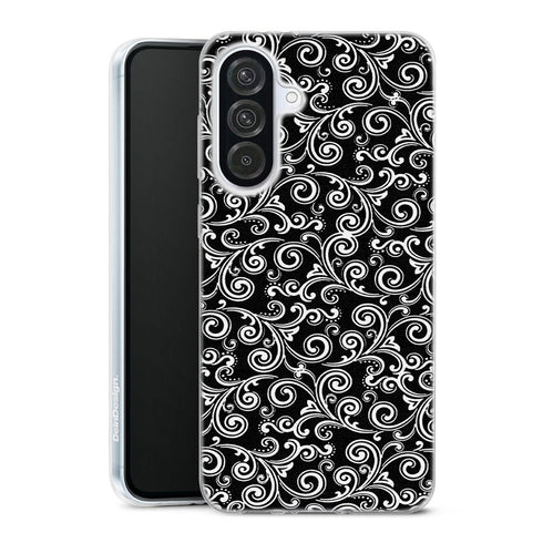 Coque Samsung A56 5G Black and white swirls