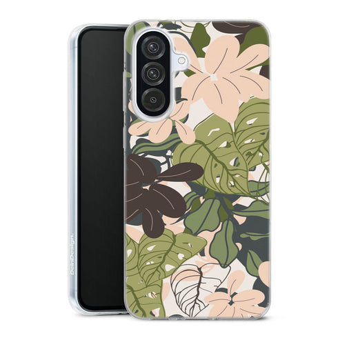 Coque Samsung Galaxy A56 5G Bohemian Tropical Foliage | Housse silicone, antichocs, protection optimale - Motif floral