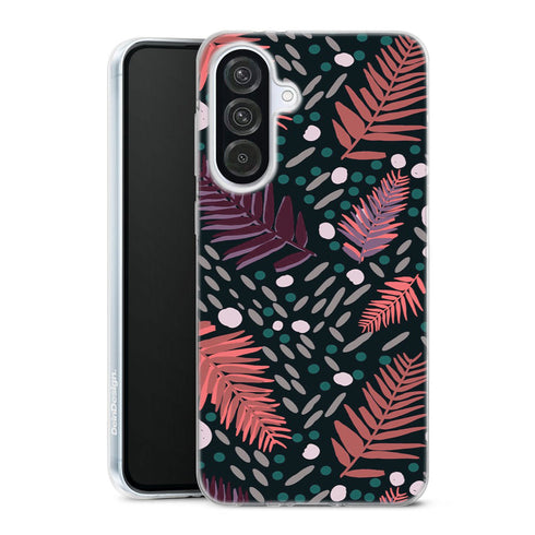 Coque Samsung Galaxy A56 5G Bungalow Nights | Housse silicone, antichocs, protection optimale - Motif floral Violet