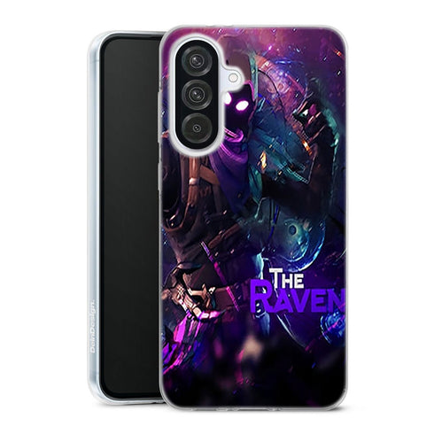 Coque silicone Samsung a56 5G Fortnite the raven, protection souple antichocs