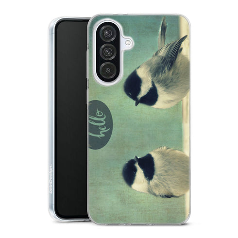 Coque Samsung Galaxy A56 5G Hello Birds | Housse silicone, antichocs, protection optimale - Motif floral Oiseaux