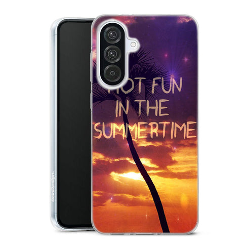 Coque Samsung Galaxy A56 5G Hot Fun in The Summertime | Housse silicone, antichocs, protection optimale - Motif floral
