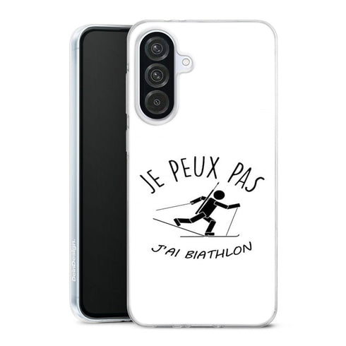 Coque Samsung Galaxy A56 5G Je peux pas j'ai Biathlon