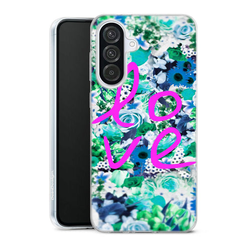 Coque Samsung Galaxy A56 5G Love Floral | Housse silicone, antichocs, protection optimale - Motif floral
