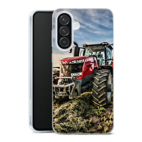 Coque Samsung Galaxy A56 5G originale Massey Fergusson tractor | Housse Antichoc Silicone Souple, Ultra Fine, Protection intégrale, Motif Vehicule Agriculture