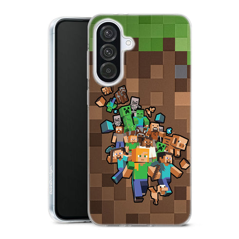 Coque Samsung Galaxy A56 5g Minecraft creeper forest | Housse silicone, Protection optimale - Motif Jeux video Gaming