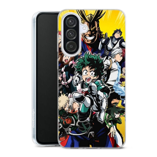coque samsung A56 5G My hero academia izuku midoriya, les personnages Manga MHA, une idée cadeau pas cher pour votre adolescent