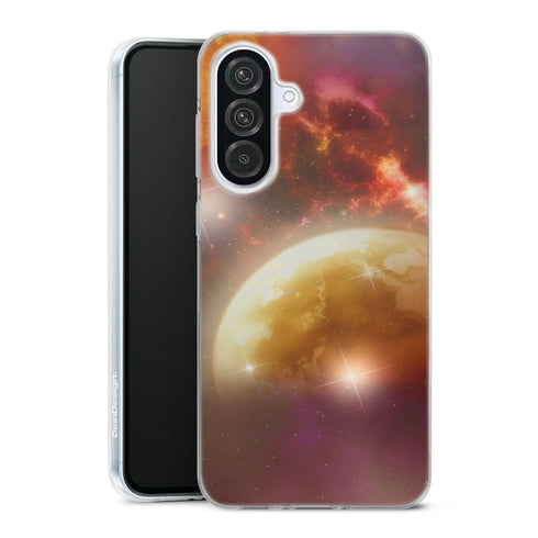 Coque Samsung Galaxy A56 5G New Solar System | Housse silicone, antichocs, protection optimale - Motif floral