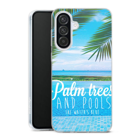 Coque Samsung Galaxy A56 5G Palm Trees | Housse silicone, antichocs, protection optimale - Motif floral