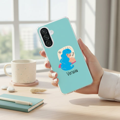 coque téléphone antichoc pas chère avec livraison rapide signe astrologique Verseau pour tel portable samsung Galaxy a56 5G