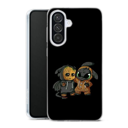 coque samsung A56 5G Stitch x dragon krokmou