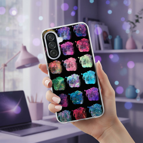 coque téléphone antichoc pas chère unique pour Samsung Galaxy a56 5G motif palette de peinture multicouleurs