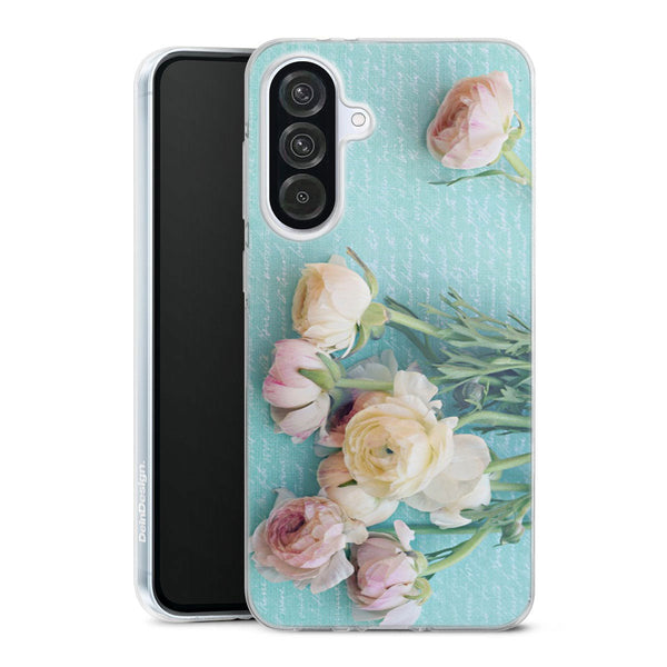 Coque Samsung Galaxy A56 5G XOXO | Housse Antichoc Silicone Souple, Ultra Fine, Protection intégrale, Motif Floral