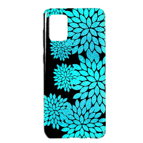 Site pour coque telephone Française Samsung A71 Aqua Glitter Flowers